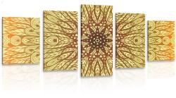 Dovido Tablou 5-piese ornament etnic unic - 100x50