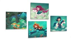 Dovido Set tablouri lume magică - 4x 60x60