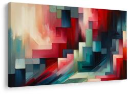 Dovido Tablou geometrie abstractă în roșu - 30x20