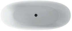 NIWELL Luxury NIWELL LEXIE matt b&w szabadonálló kád 167, 6×73 matt fekete/fehér (NW-KSZ-LEX168-MBW)