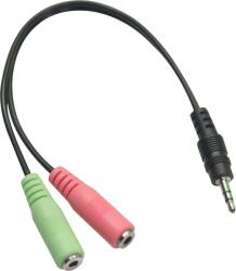 DATAVIDEO Casti Datavideo CB-17 3, 5mm jack to Headphone/Mic adapter