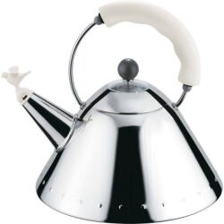 Alessi Ceainic cu fluier maner alb, ALESSI, 200 cl (9093 W)