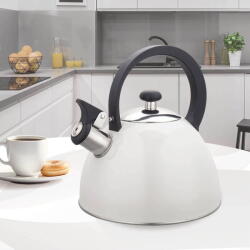 Maestro Ceainic MR-1302-WG, 2, 5L, inox, maner negru, 20cm (MR-1302-WG)