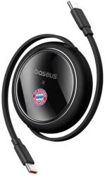 Baseus Cablu de date Baseus Free2Pull USB-C la USB-C P10364500113-Z2, 100W, 1 m, editia Bayern (Negru)