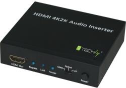 TECHLY IDATA HDMI-AI4K Inserter audio SPDIF 5.1CH, analog 3.5mm 2CH la HDMI 4K30Hz (IDATA HDMI-AI4K)
