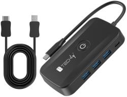 TECHLY IDATA USBC-HUB5WL Transmițător video wireless USB-C la HDMI 1080p până la 30m (IDATA USBC-HUB5WL)