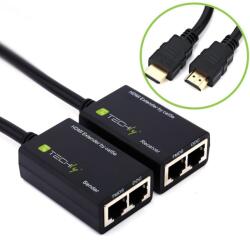 TECHLY IDATA EXT-E30D Extender HDMI 1080p60Hz până la 30m prin cablu Cat5e/6 (IDATA EXT-E30D)