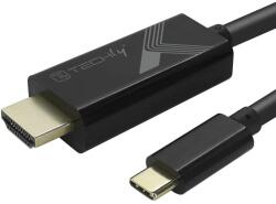 TECHLY IADAP USBC-HDMI2TY Cablu USB 3.0 USB-C 3.1 la HDMI 4K*60Hz M/M 2m (IADAP USBC-HDMI2TY)