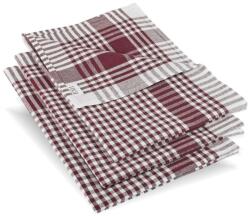 EMI Prosoape de bucătărie burgundy set de 3 bucăți EMI