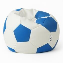 EMI Fotoliu Puf Relax Minge de Fotbal alb albastru EMI