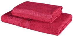 EMI Set de 2 prosoape de baie din bambus burgundy EMI Prosop