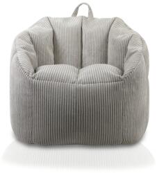 EMI Fotoliu puf Prestige gri EMI - sac de șezut elegant din catifea pentru interior