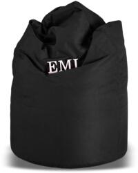EMI Fotoliu puf relax în formă de pară suede negru EMI