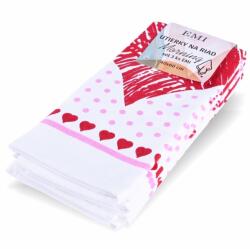 EMI Prosoape de bucătarie Love set 3 buc EMI