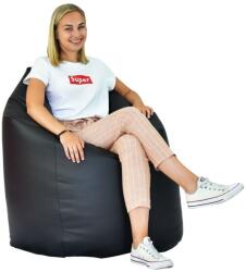 EMI Fotoliu puf relax în formă de pară neagră EMI