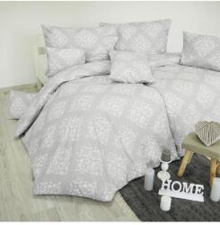 Emi Lenjerie de pat din flanel Atena gri EMI, Setul Essential pentru pat single conține 1x 140x200 + 1x 70x90 Lenjerie de pat