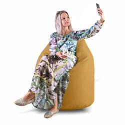 EMI Fotoliu puf relax tip pară, scorțișoară EMI