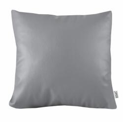 EMI Pernă din piele ecologică gri EMI, Pernă 40x40 cm