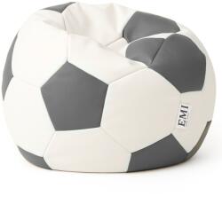 EMI Fotoliu Puf Relax Minge de Fotbal alb-gri EMI