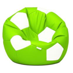 EMI Fotoliu Puf Relax Minge de Fotbal lime-alb EMI