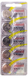 Somogyi Elektronic Maxell CR1616 gombelem, lítium, 3V, 5 db/csomag (Maxell CR1616)