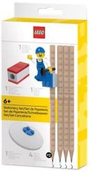 LEGO® Grafitceruza szett, HB, hegyezõvel, radírral, mini figurával, LEGO (7 db) (L53708)