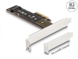 Delock PCI Express x4-kártya - 1 x belső NVMe M. 2 Key M 110 mm - alacsony profilú formatényező