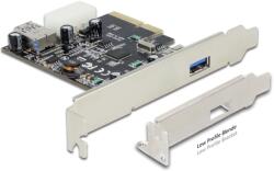 Delock PCI Express x4 kártya 1 x külső + 1 x belső SuperSpeed USB 10 Gbps (USB 3.1. Gen 2) A típus