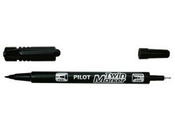 Pilot BeGreen Twin fekete marker (SCA-TM-B-BG)