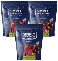 Simply from Nature Carnaciori pentru caini, cu carne de cerb 3 x 200 g