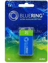 BLUERING Elem 9V-os 6LR61 tartós alkáli (BLUERING_BR895813) (BLUERING_BR895813)