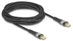 Delock Adat és gyors töltő kábel USB 2.0 USB Type-C apa-aoa átlátszó PD 3.0 100 W 3 m (DL80765) (DL80765)