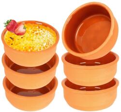 Excellent Houseware Sütőtál készlet, Kerámia, Kerek, 12 x 4 cm, Űrtartalom 200 ml, Hőálló, 6 db (SET189)