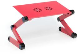  Univerzális állítható laptopasztal hűtéssel YL-803 piros