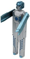 Gift Design Vicces toll kék-ezüst robot repülés gyűjteménye (GDPFUNNYROBNBL)