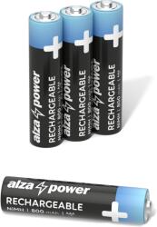 AlzaPower Rechargeable HR03 (AAA) 800 mAh, 4 db (APW-BRAAA4BXV3)