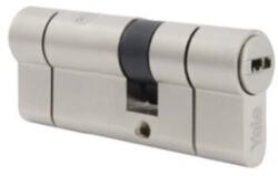 YALE 2100 patentált cilinder, 45x45 mm, 10 csapos, Sárgaréz, 5 kulcs lenyomattal, Nikkelezett (10-2172-4545-00-2201)