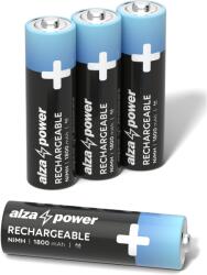 AlzaPower Rechargeable tölthető elem, HR6 (AA), 1800mAh, 4 db (APW-BRAA4BXV3)