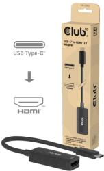 Club 3D USB Type C HDMI 2.1 Convertor Negru 12cm CAC-2505 (CAC-2505)