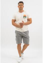 BUDMIL Oldalzsebes bermuda short Férfi XL szürke (5996408894882)