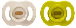 Tommee Tippee Suzete ortodontice Tommee Tippee - Ultra Light Stay Put, 6-18 luni, 2 bucăți, verde/crem (433595)