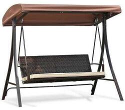 Strend Pro 3 Személyes Kerti Hintaszék - Szintetikus Rattan - 201x122x182 cm