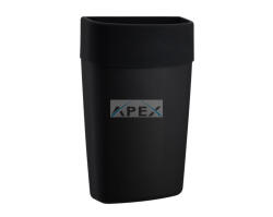 Merida KAC101 AMADEUS, hulladékgyűjtő, 40L -es, falra szerelhető, ABS műanyag, SILKY BLACK