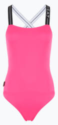 Giorgio Armani Logo Tape One Piece бански костюм неоново розово