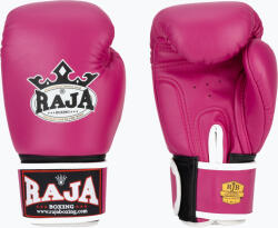 Raja boxing Единична стандартна естествена кожа розови боксови ръкавици