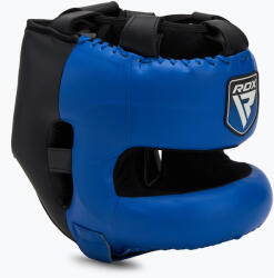 RDX Боксова каска RDX Apex Boxing Head Gear With Nose Protection Bar blue