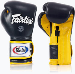 Fairtex Боксови ръкавици Fairtex Heavy Hitter's Mexican Style blue/yellow