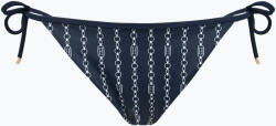 Tommy Hilfiger Cheeky String Бански костюм Долна част със странична връзка Печат на флаг верижка dark night navy