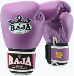 Raja boxing Единична стандартна естествена кожа лилави боксови ръкавици