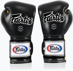 Fairtex Боксови ръкавици Fairtex Heavy Hitter's Mexican Style black/yellow